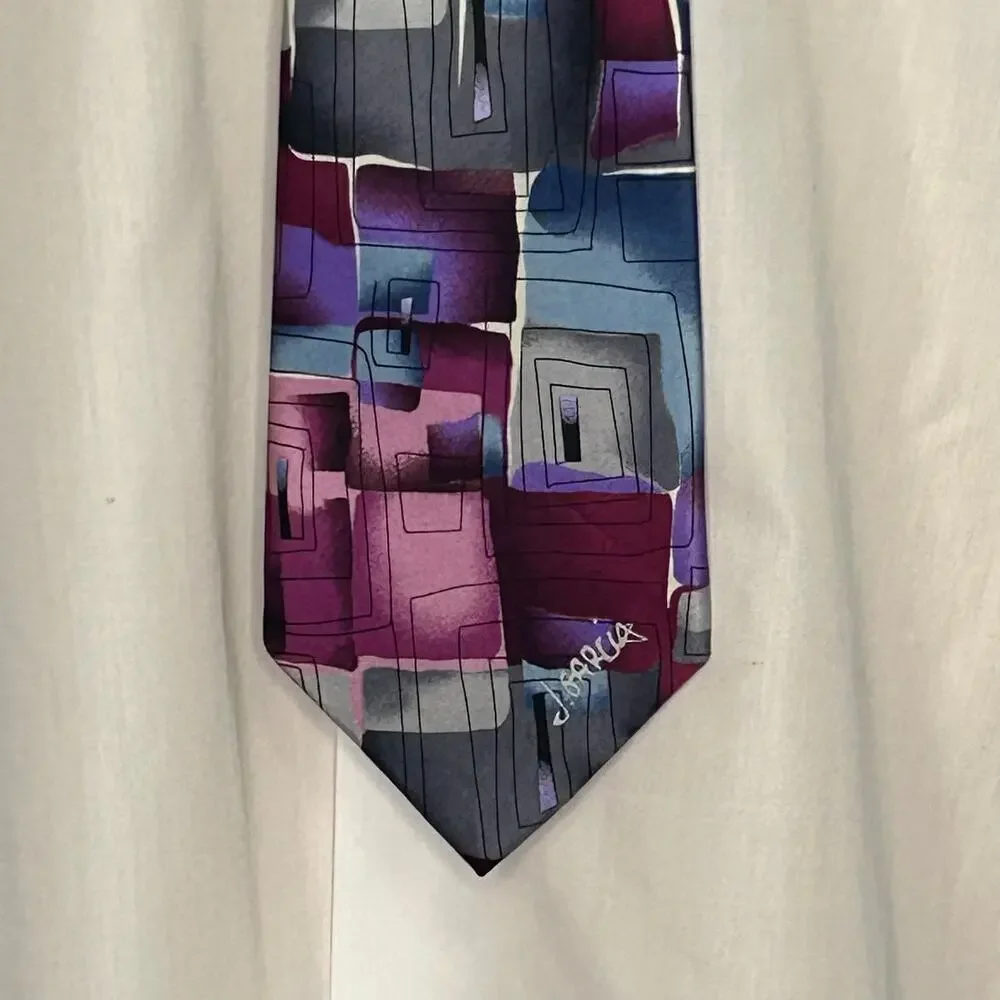 Lot 3 J Garcia 100% Silk Neckties Artist Proof Collection 59 & 60 Abstract